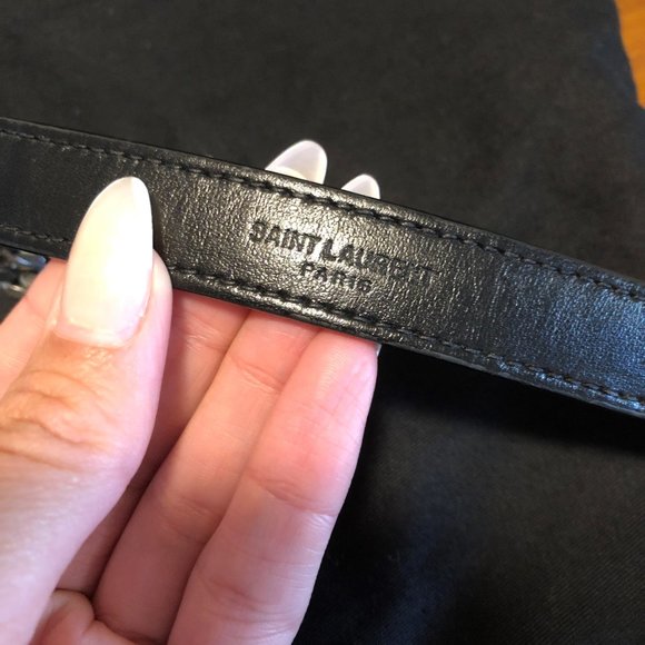 Saint Laurent YSL Loulou Silver Hardware Shoulder Bag MEDIUM Black Leather - Picture 3 of 16